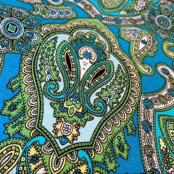 Talbots Paisley Knit 3/4 Sleeve Dress - 14 - Picture 3 of 10